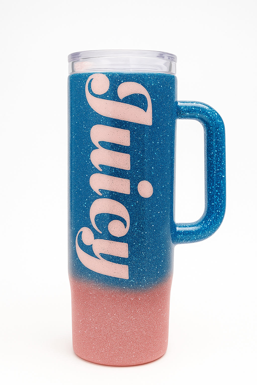 Glitter Tumbler with Handle – 20 oz