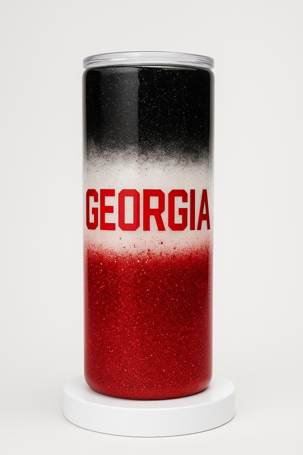 Georgia Pride 20oz Tumbler – Glitter & Rhinestone Edition