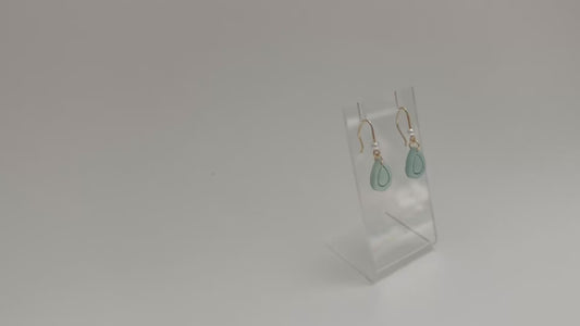 Aqua Drop Earrings