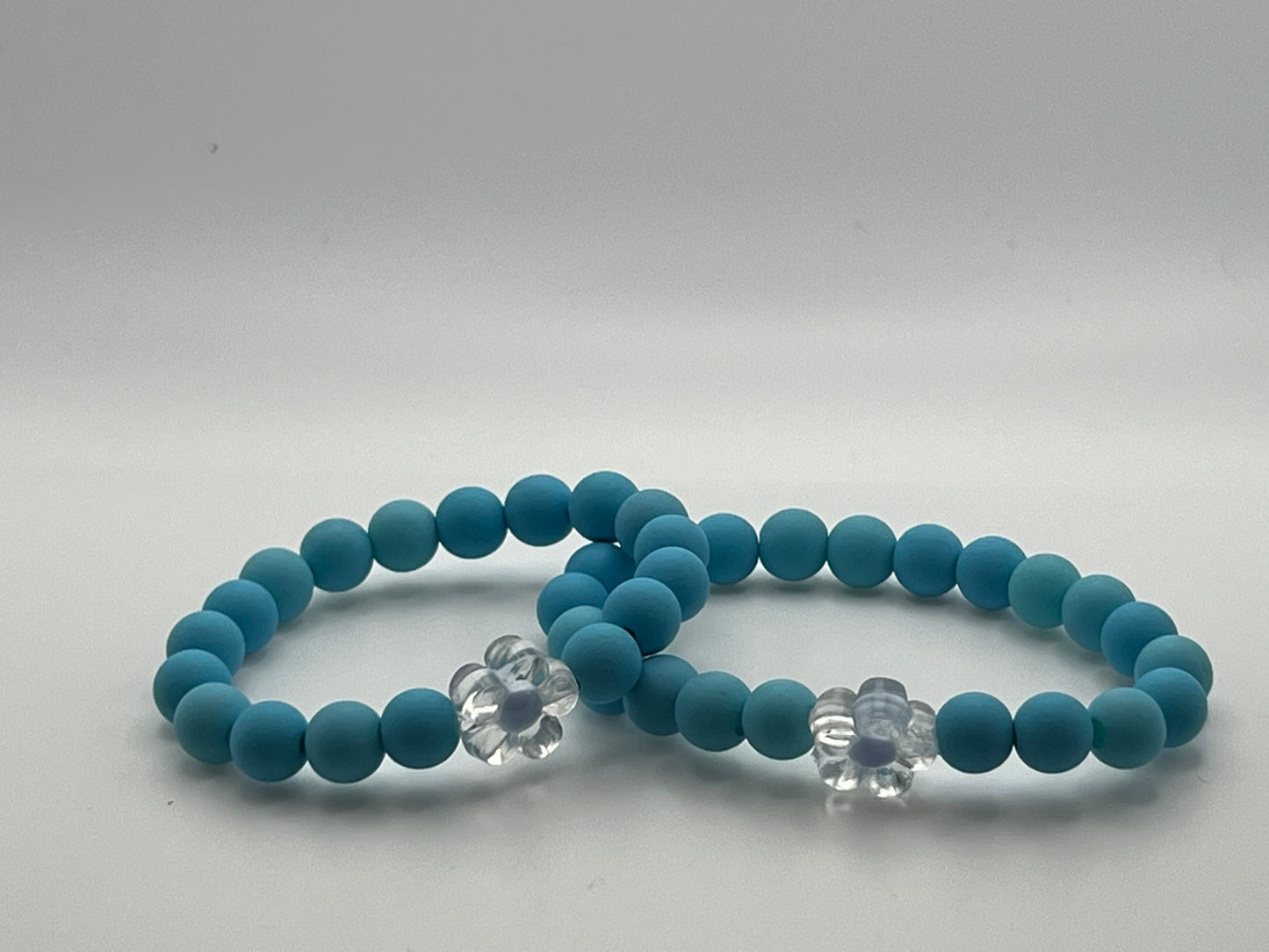 Blue flower bracelet