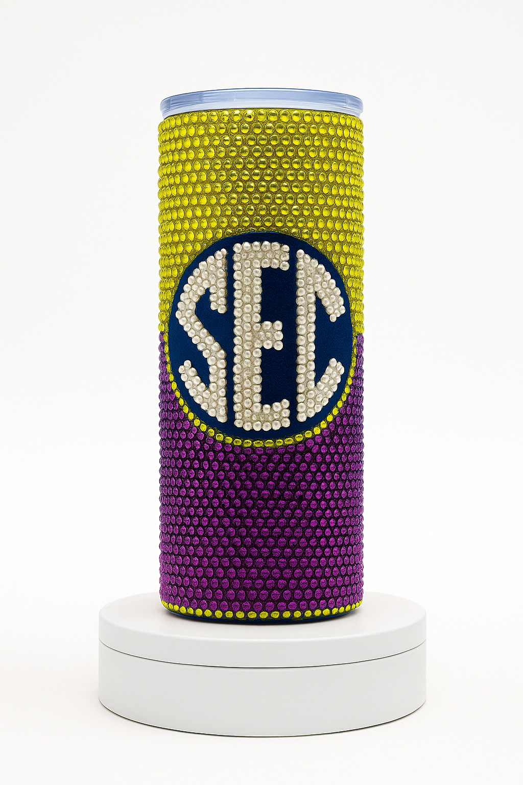 Tiger -SEC Bling Tumbler – 20 oz Rhinestone Custom Drinkware