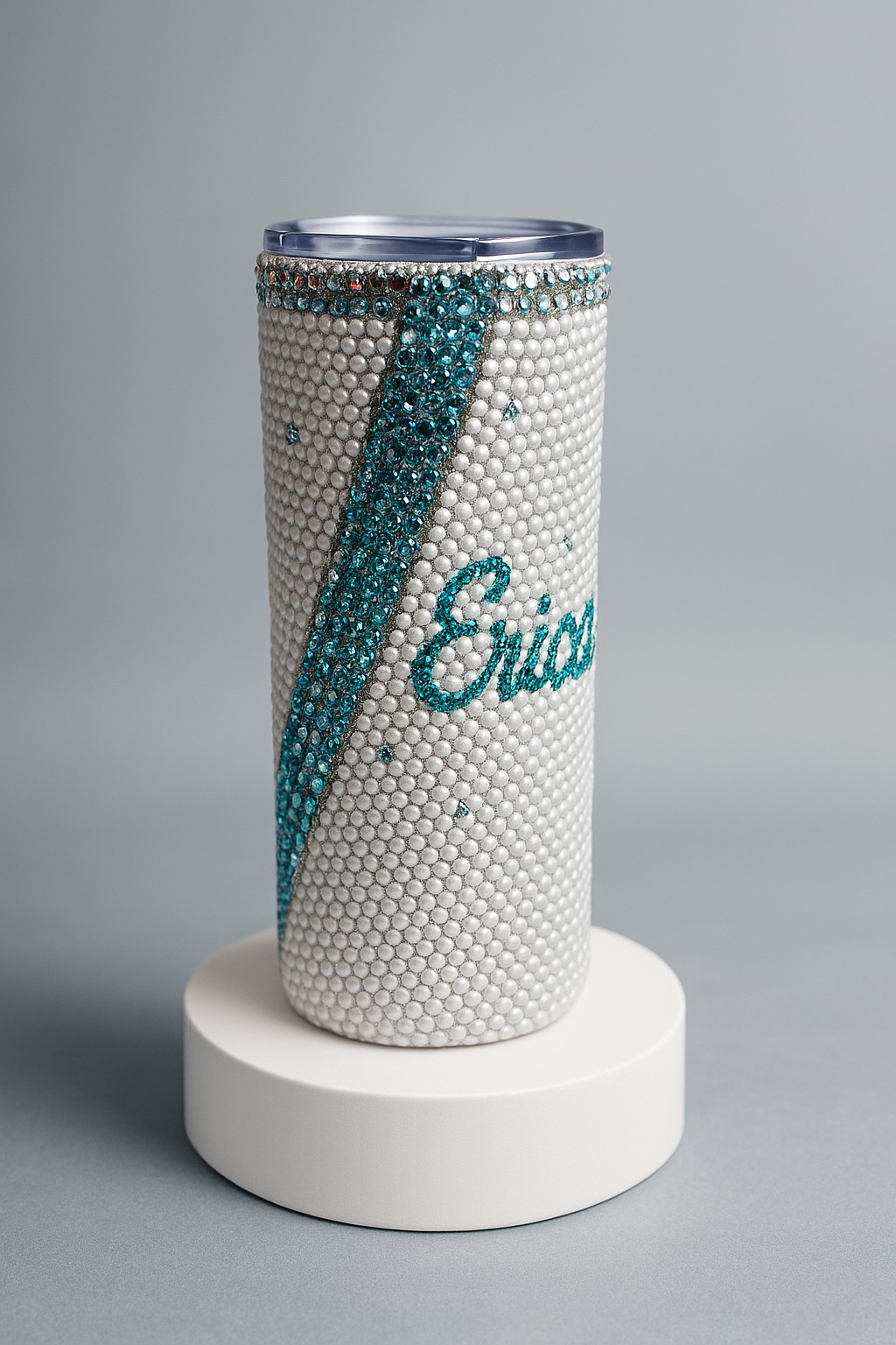 Custom Bling “Bride” Rhinestone Tumbler – 20 oz Skinny