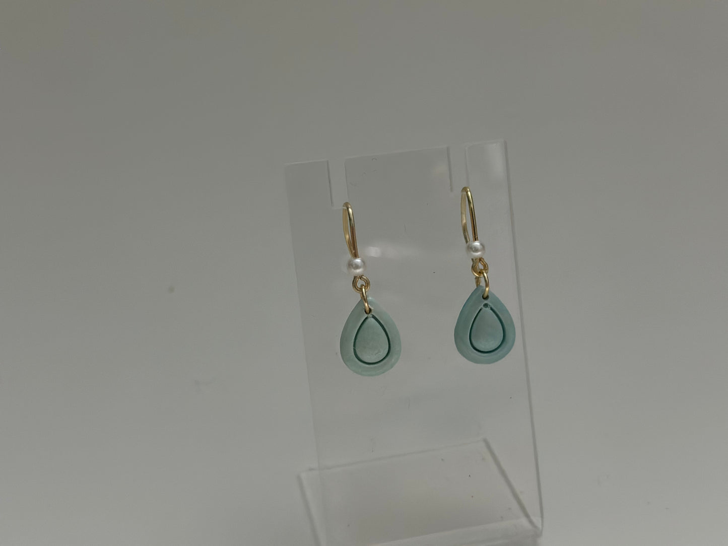 Aqua Drop Earrings