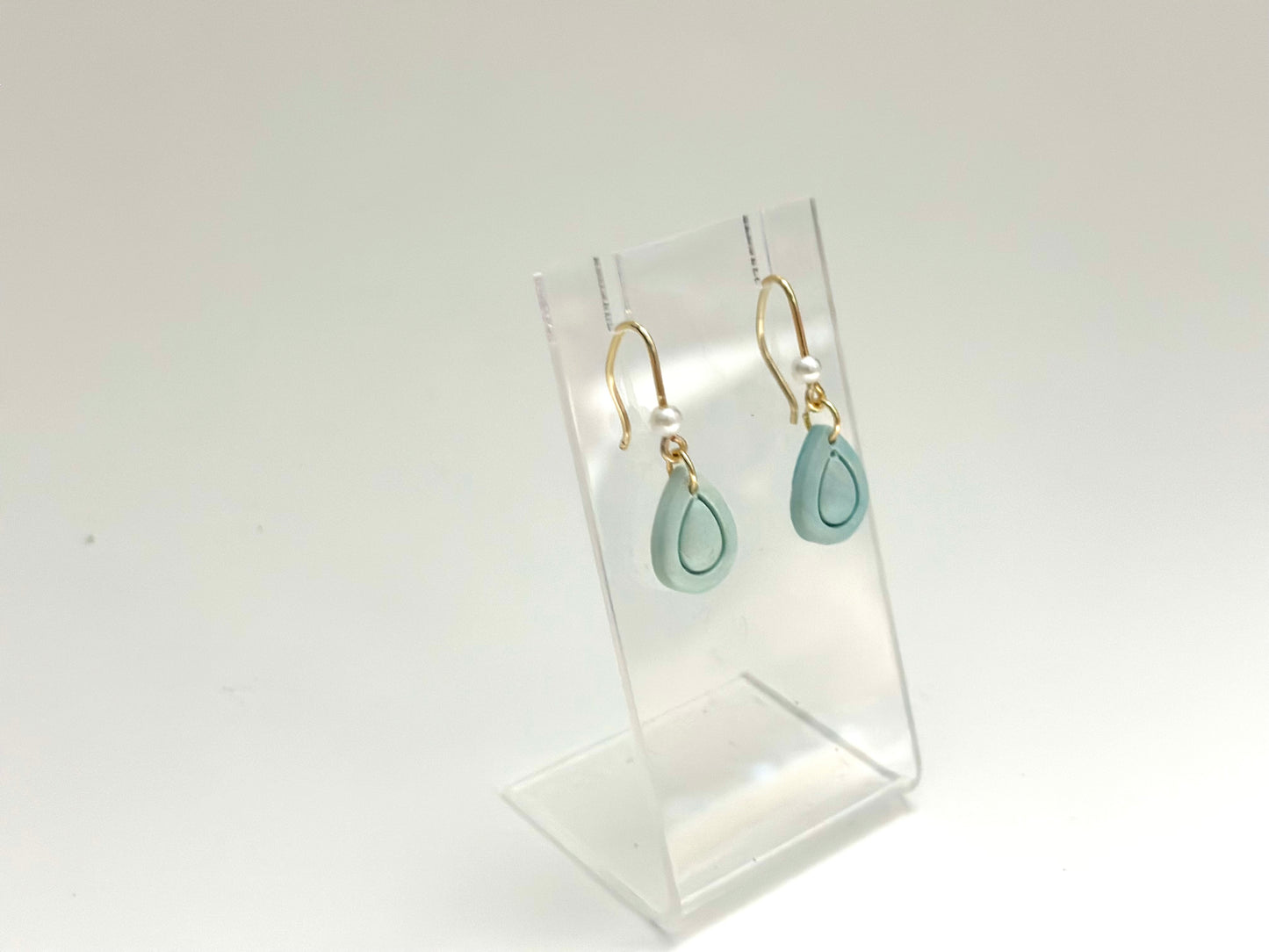 Aqua Drop Earrings