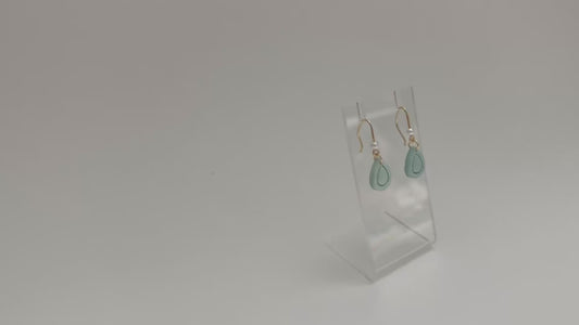 Aqua Drop Earrings